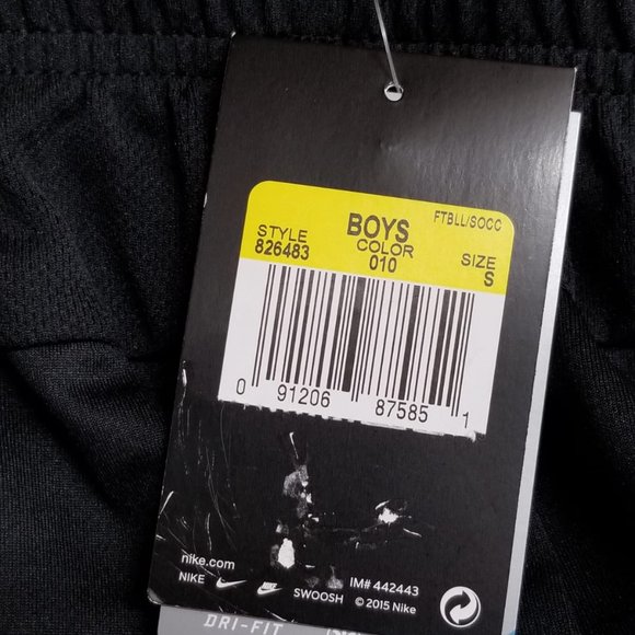 Nike Dri-Fit Athletic Shorts Black Boys Size Small - Picture 3 of 3